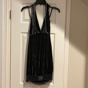 Vintage Bebe nouvea dress size S NwT rare halter dress show stopper